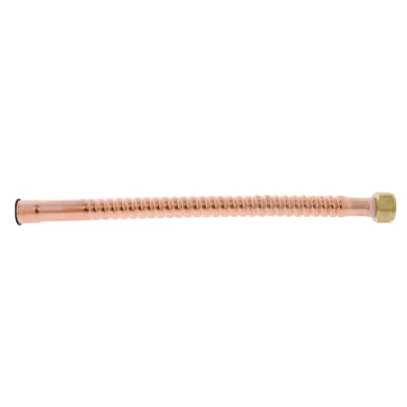 Jones Stephens 3/4in. FIP x 3/4in. SWT x 15in. Copper Corrugated Water Heater Connector J35715